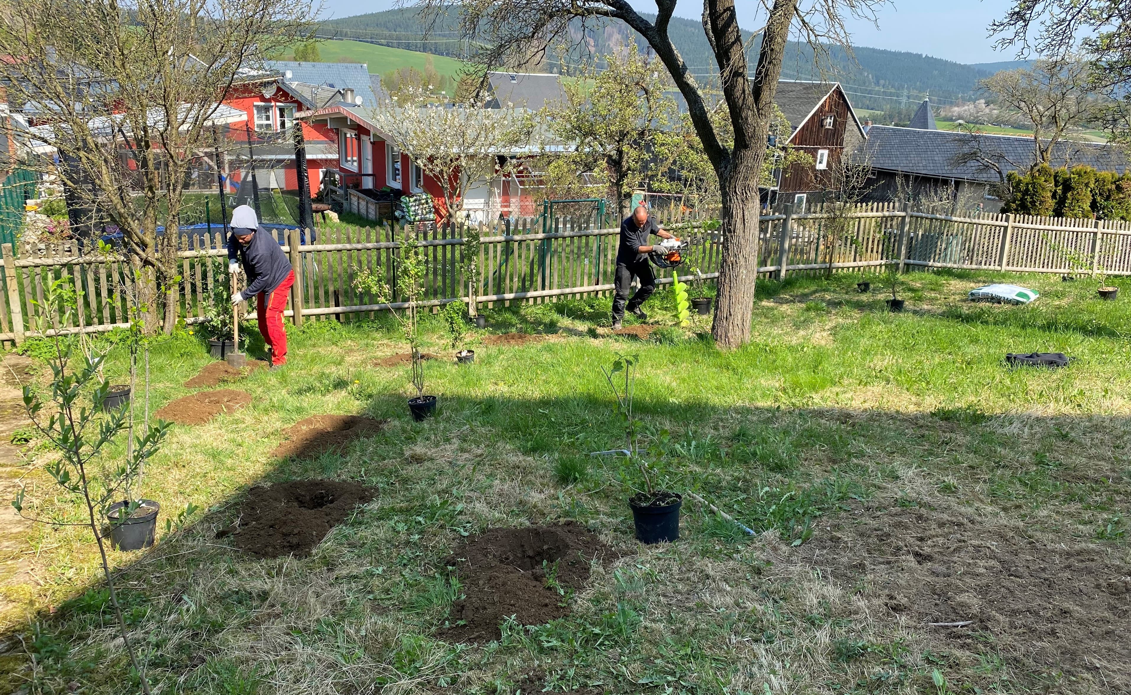 Das Team bei der Arbeit